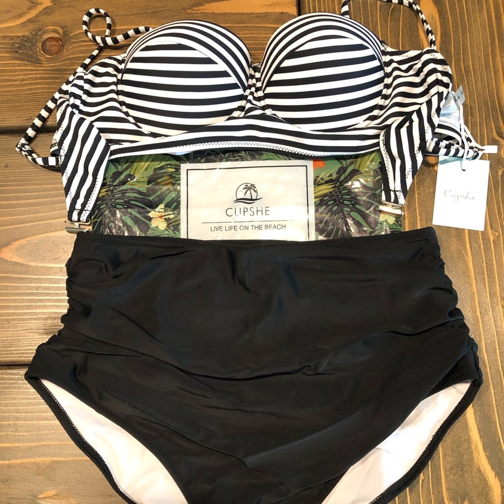 NEW Cupshe Hight Waisted Bottoms Bikini